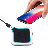 New Product Original Fantasy Ultra Slim Fast Qi Wireless Charger charging pad For Iphone X Max 8 plus And for Samsung S8 S9 S10